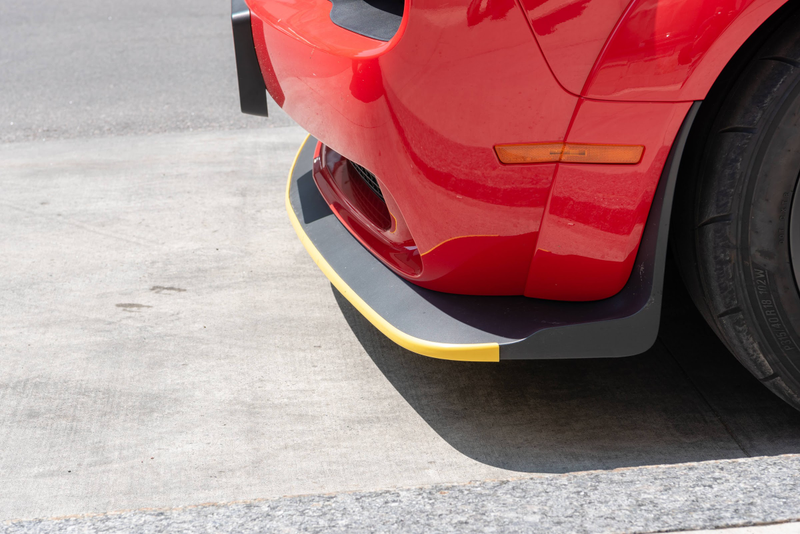 Here’s that “don’t remove the front splitter shipping protector” “mod”.